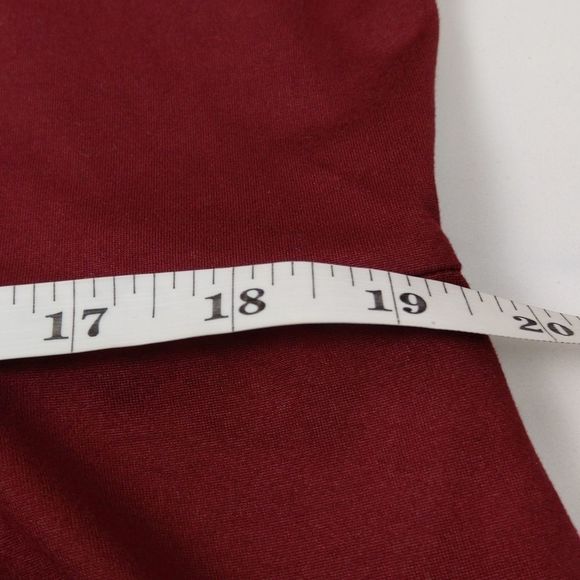 24seven Maternity Midi Dress Long Sleeve Fit and Flare Burgundy 2X NWOT - Picture 7 of 13
